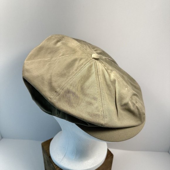 Duluth Trading Co. Flat Cap Hat Mens Duckbill Size XL Driving Beige Cotton - Picture 1 of 7